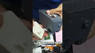 How To Reset Epson Printer Maintenance Box Maintenancebox Reset Epsonprinters Repairprinter 