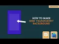 How to Make Transparent Background in Android Studio