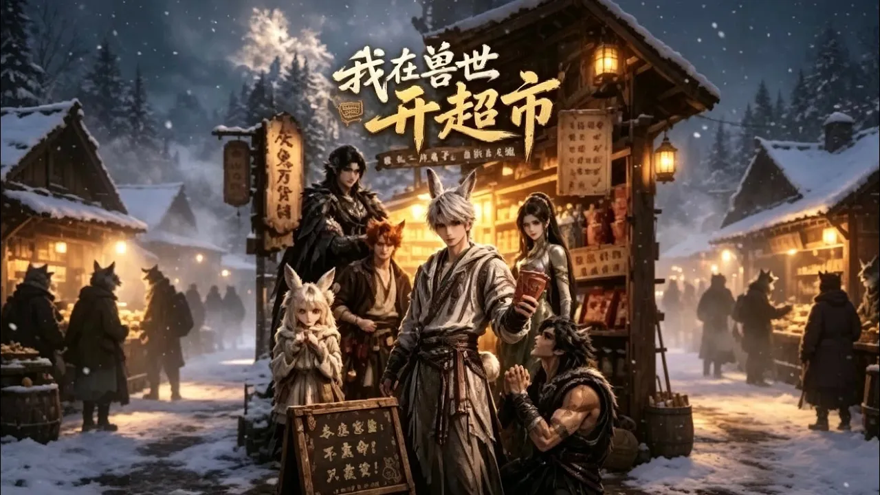 AI漫劇 我在獸世開超市 穿獸世險被燉靠泡麵建商盟推翻舊獸權還接了末日訂單