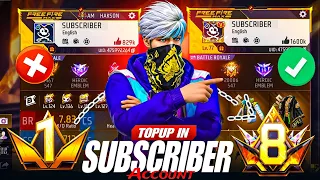 PRIME 1 TO PRIME 8 😱 NOOB TO PRO IN NEW ACCOUNT 🔥 GARENA FREE FIRE
