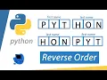 Python program to print name in reverse order