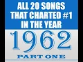 Lagu 𝐀𝐥𝐥 𝟐𝟎 𝐒𝐨𝐧𝐠𝐬 𝐓𝐡𝐚𝐭 𝐂𝐡𝐚𝐫𝐭𝐞𝐝 #𝟏 𝐢𝐧 𝟏𝟗𝟔𝟐 - 𝐏𝐚𝐫𝐭 𝐎𝐧𝐞 - see listing in contents - stereo \u0026 stereo mixes