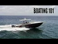 BOATING 101 - How to drive a boat use trim tabs Gale Force Twins