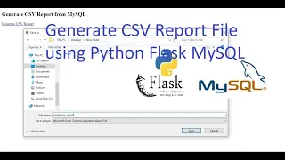 Generate CSV Report File using Python Flask MySQL