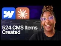 Import a CSV Into Webflow CMS With Claude