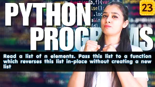 Top Python Programs Basic to Advanced Full Python Series LIST - P23