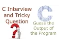 C Language Interview and Tricky Question 8 What is the Output of C Program String Pointer Printf