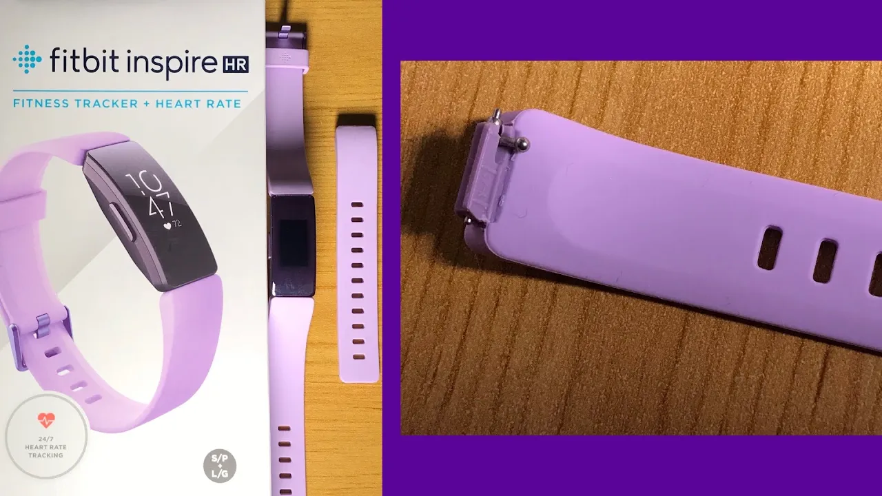 Fitbit Inspire HR How to change the Strap / Band . Works with some other models