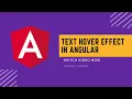 Text hover effect in angular