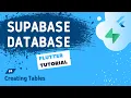The Supabase Flutter Tutorial - Supabase Database Creating Tables