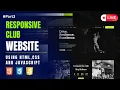 LIVE Real-Time Website Building - Club Website in HTML CSS JS Part 3