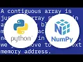 What is the difference between contiguous and non-contiguous arrays