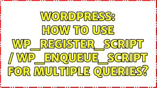 Wordpress How to use wp - register