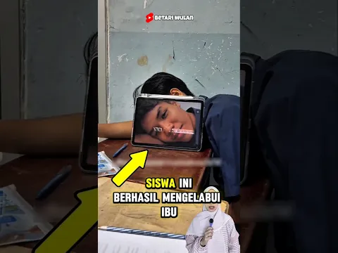 Siswa ini berhasil mengelabui ibu guru, Bikin satu kelas heboh 😱