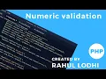 PHP Tutorial - phone number validation using jQuery