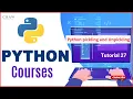 Python pickling and Unpickling Part 1 Learn Python in Hindi Tutorial 27