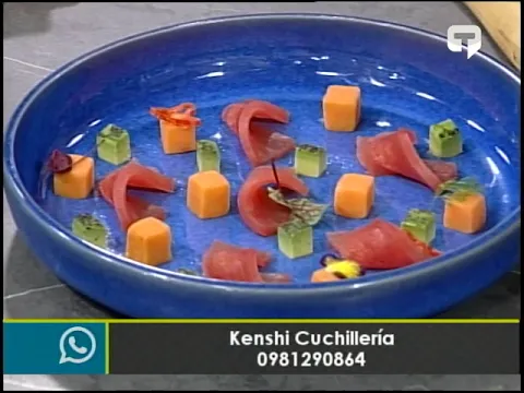 Hoy preparamos Tiradito de atún rojo en crema de ají amarillo