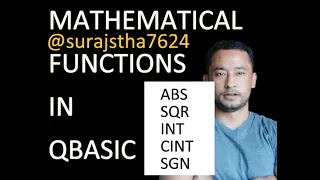 Introduction to the mathematical library functions in QBASIC like ABS SQR INT CINT SGN