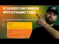 MODERN DYNAMIC TABS for STACKING CONTAINERS ON SCROLL - Elementor WordPress Flexbox Tutorial