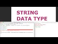 Python Introduction to the String data type
