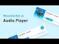 Audio player visualization Using Wavesurfer js