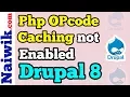 Drupal 8 Fix Php Opcode Caching not enabled warning message during Installation