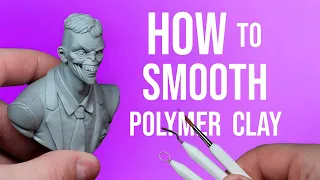 How to SMOOTH the surface of your POLYMER CLAY figures The SECRET of a perfect surface TUTORIAL