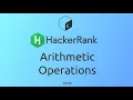 Arithmetic Operations HackerRank Linux Shell