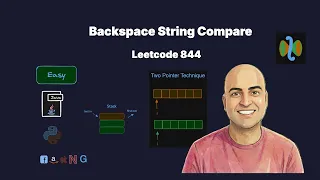Backspace String Compare - Leetcode 844 Stack and Two Pointers