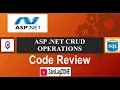 ASP NET CRUD Operations Code Review C SQL
