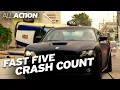 Download Lagu Fast Five Car Crash Count | Fast \u0026 Furious Saga | All Action