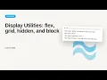 Tailwind CSS - Web development basic Series Display Utilities flex grid hidden and block