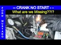Ford Mustang Crank no start - No fancy tools required
