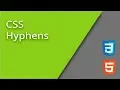 CSS Hyphens
