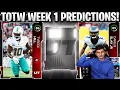 TOTW CHAMPION TYREEK HILL TOTW WEEK 1 PREDICTIONS