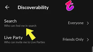 Who Can Find Me In Search Tango App Control Who Can Find Me In Search Tango App 