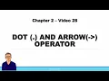 Arrow operator Member access operator using C 11 Anshuman FOR BEGINNERS With LIVE PROGRAMS