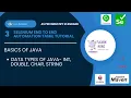 3 Java Data Types Tutorial Tamil Exploring int char double and string with Practical Example