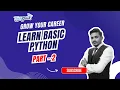 Python Basics For Beginners in Hindi Part 2 Free Python Training Techstack Academy