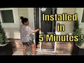 How to install Costco Genius Retractable screen door in 5 minutes