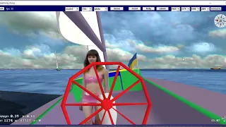 seashore sea sailship dive underwater whale openGL freebasic game