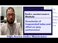 Fragmentation problems in SQL Server index