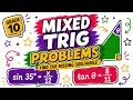 Mixed Trig Triangles Find Angle Find Side Grade 10 CAPS Maths