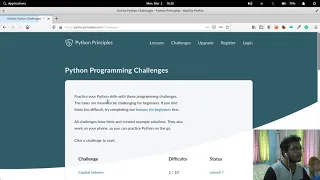 Python Principles Challenge Solving PART 1