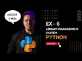 Exercise 6 - Library Management System in Python Source Code Explanation English Day