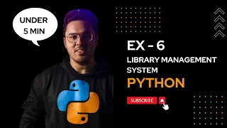 Exercise 6 - Library Management System in Python Source Code Explanation English Day