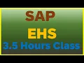 SAP EHS Training What is SAP EHS Overview of SAP EHS SAP EHS Environment Health Safety