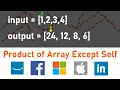 Apple Coding Interview Question - Product Of Array Except Self