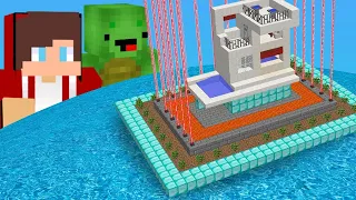 נוב נגד פרו אתגר בניית בית ממוגן אוטומטי לחלוטין במיינקראפט 