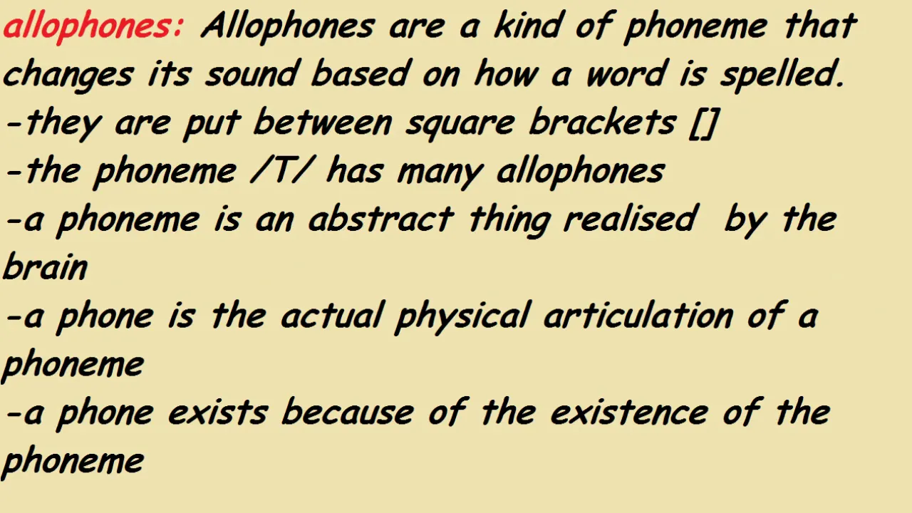 Linguistics (L2) part 1 : Phonology